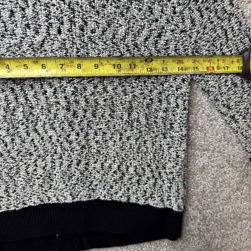 Ann Taylor Black & White Marled Short-Sleeve Cardigan - Picture 6 of 9